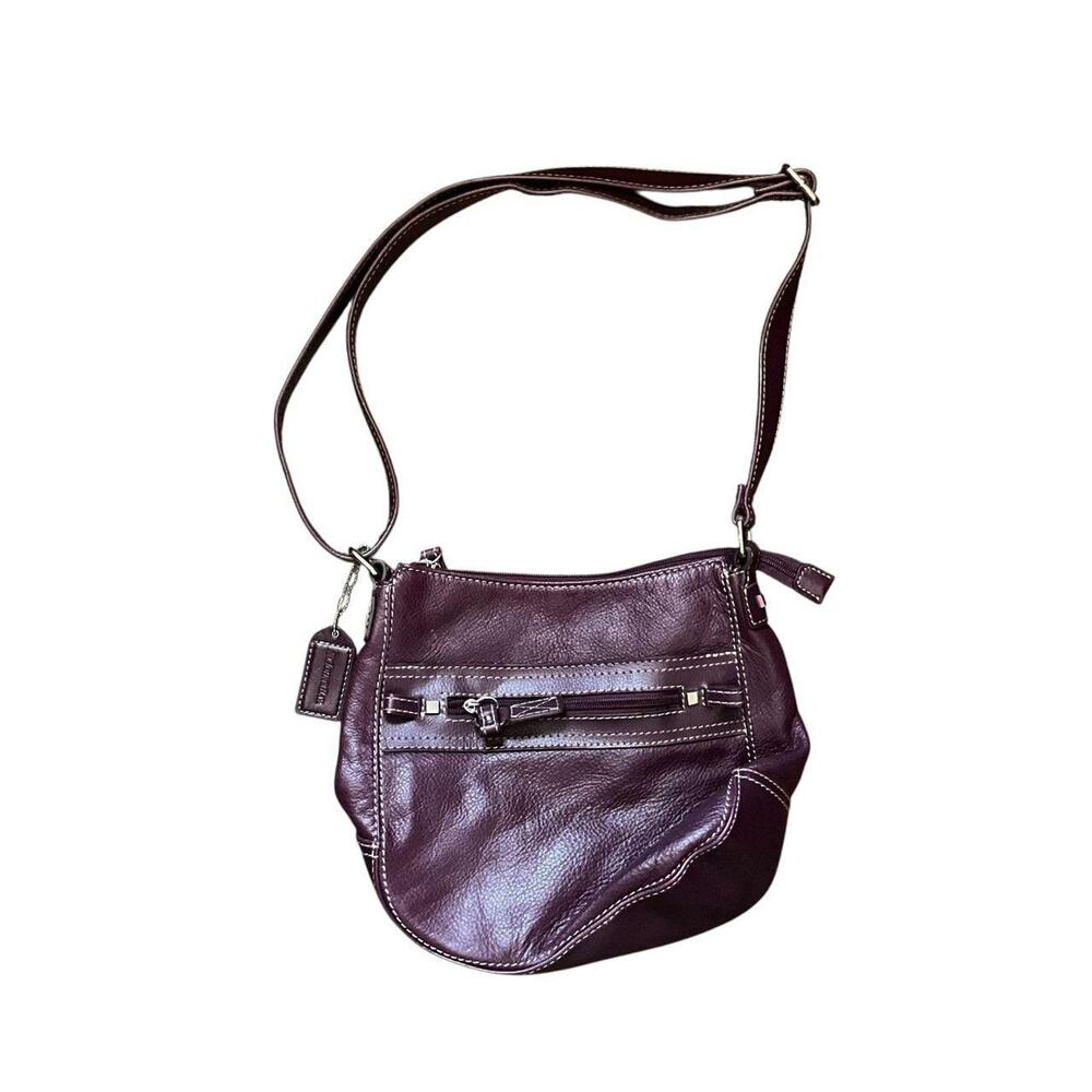 St. John's Bay Purple Leather Shoulder Purse: Y2K, Modern